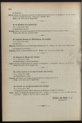 Kaiserlich-königliches Armee-Verordnungsblatt: Personal-Angelegenheiten 18920826 Seite: 10