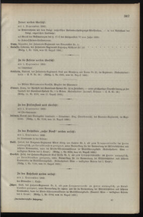 Kaiserlich-königliches Armee-Verordnungsblatt: Personal-Angelegenheiten 18920826 Seite: 9