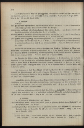 Kaiserlich-königliches Armee-Verordnungsblatt: Personal-Angelegenheiten 18920910 Seite: 2