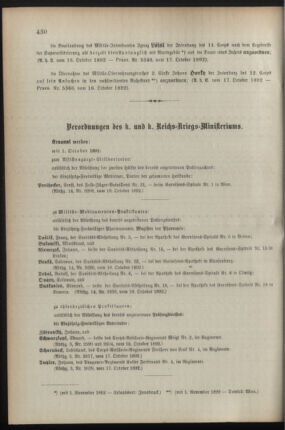 Kaiserlich-königliches Armee-Verordnungsblatt: Personal-Angelegenheiten 18921019 Seite: 4