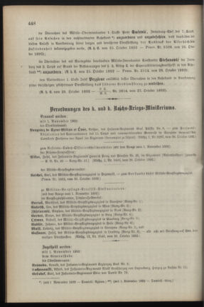 Kaiserlich-königliches Armee-Verordnungsblatt: Personal-Angelegenheiten 18921027 Seite: 4