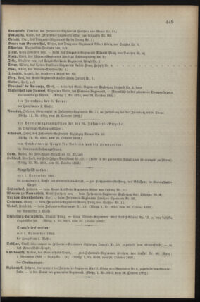 Kaiserlich-königliches Armee-Verordnungsblatt: Personal-Angelegenheiten 18921027 Seite: 5