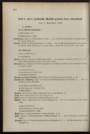 Kaiserlich-königliches Armee-Verordnungsblatt: Personal-Angelegenheiten 18921027 Seite: 58