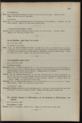 Kaiserlich-königliches Armee-Verordnungsblatt: Personal-Angelegenheiten 18921031 Seite: 11