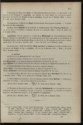 Kaiserlich-königliches Armee-Verordnungsblatt: Personal-Angelegenheiten 18921110 Seite: 3