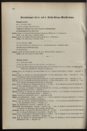 Kaiserlich-königliches Armee-Verordnungsblatt: Personal-Angelegenheiten 18921110 Seite: 4