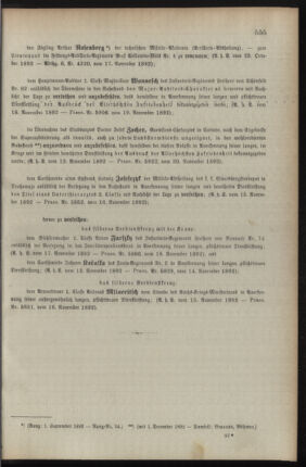 Kaiserlich-königliches Armee-Verordnungsblatt: Personal-Angelegenheiten 18921122 Seite: 3