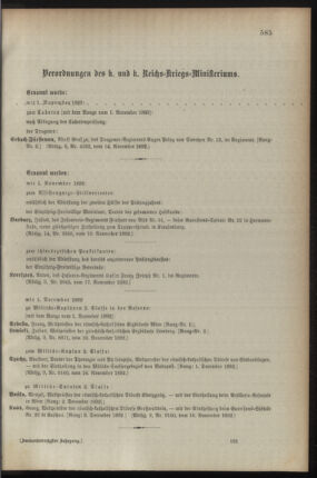 Kaiserlich-königliches Armee-Verordnungsblatt: Personal-Angelegenheiten 18921122 Seite: 33