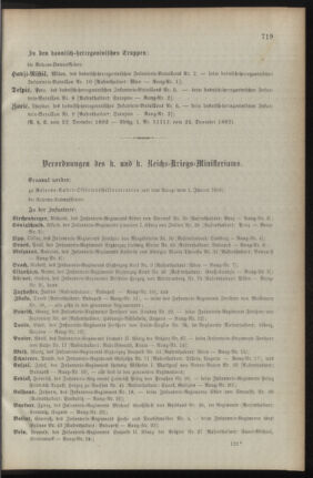 Kaiserlich-königliches Armee-Verordnungsblatt: Personal-Angelegenheiten 18921224 Seite: 101