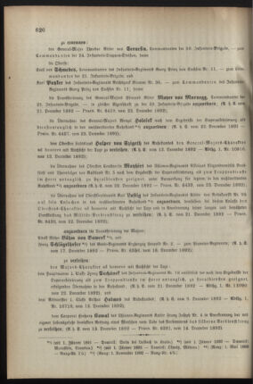 Kaiserlich-königliches Armee-Verordnungsblatt: Personal-Angelegenheiten 18921224 Seite: 2