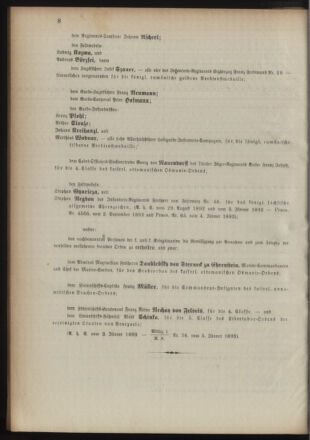 Kaiserlich-königliches Armee-Verordnungsblatt: Personal-Angelegenheiten 18930105 Seite: 8