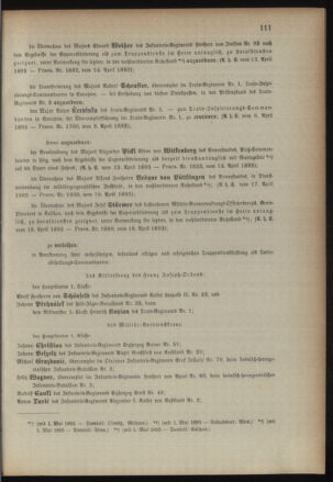 Kaiserlich-königliches Armee-Verordnungsblatt: Personal-Angelegenheiten 18930419 Seite: 5