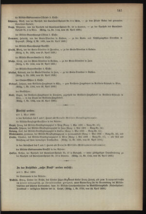 Kaiserlich-königliches Armee-Verordnungsblatt: Personal-Angelegenheiten 18930427 Seite: 21