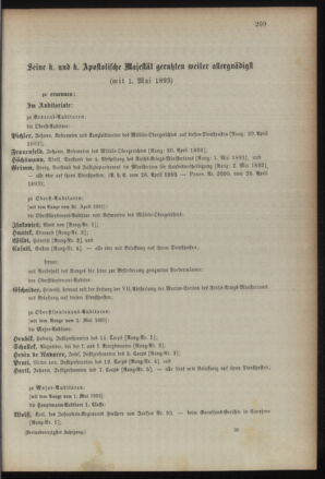 Kaiserlich-königliches Armee-Verordnungsblatt: Personal-Angelegenheiten 18930427 Seite: 89