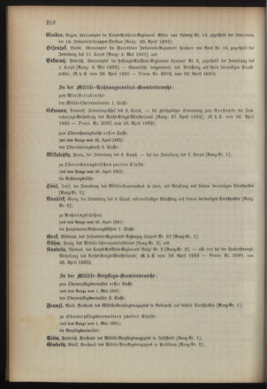 Kaiserlich-königliches Armee-Verordnungsblatt: Personal-Angelegenheiten 18930427 Seite: 98