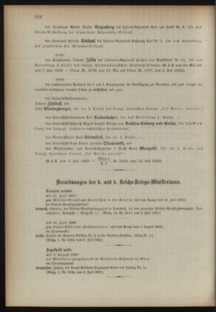 Kaiserlich-königliches Armee-Verordnungsblatt: Personal-Angelegenheiten 18930711 Seite: 6