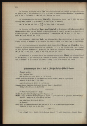 Kaiserlich-königliches Armee-Verordnungsblatt: Personal-Angelegenheiten 18930718 Seite: 2