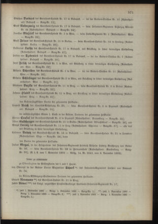 Kaiserlich-königliches Armee-Verordnungsblatt: Personal-Angelegenheiten 18931111 Seite: 5