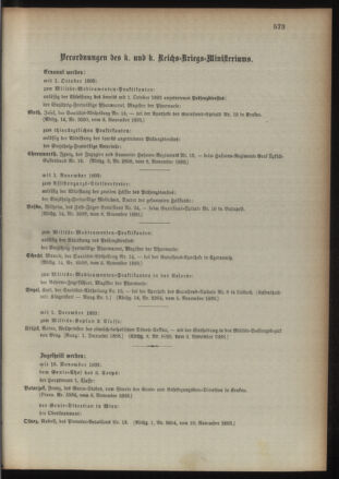 Kaiserlich-königliches Armee-Verordnungsblatt: Personal-Angelegenheiten 18931111 Seite: 7