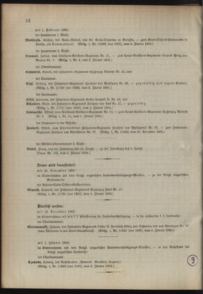 Kaiserlich-königliches Armee-Verordnungsblatt: Personal-Angelegenheiten 18940109 Seite: 14