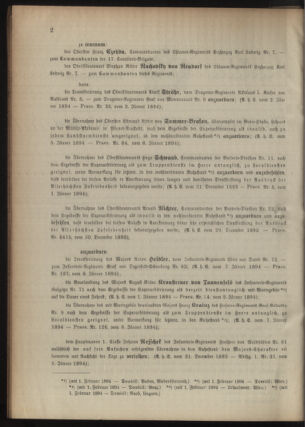 Kaiserlich-königliches Armee-Verordnungsblatt: Personal-Angelegenheiten 18940109 Seite: 2