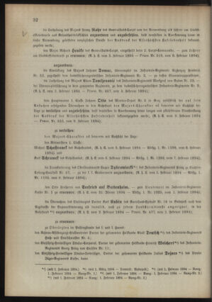 Kaiserlich-königliches Armee-Verordnungsblatt: Personal-Angelegenheiten 18940210 Seite: 2