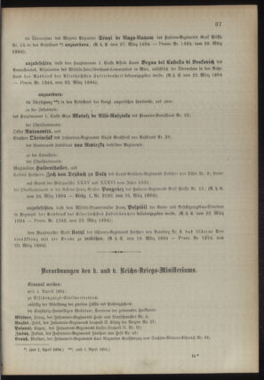 Kaiserlich-königliches Armee-Verordnungsblatt: Personal-Angelegenheiten 18940328 Seite: 3