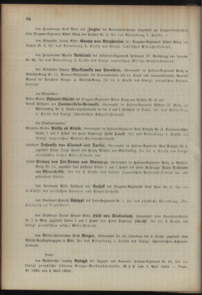 Kaiserlich-königliches Armee-Verordnungsblatt: Personal-Angelegenheiten 18940405 Seite: 6