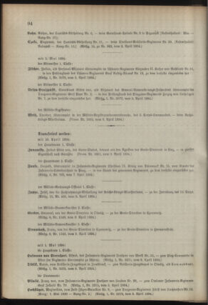 Kaiserlich-königliches Armee-Verordnungsblatt: Personal-Angelegenheiten 18940411 Seite: 6