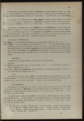 Kaiserlich-königliches Armee-Verordnungsblatt: Personal-Angelegenheiten 18940419 Seite: 3