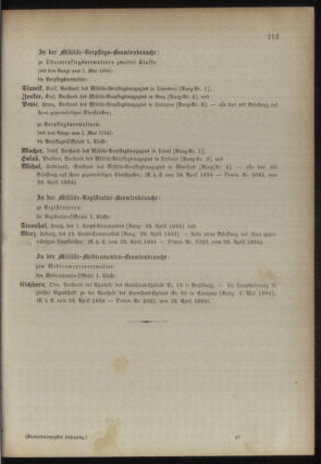 Kaiserlich-königliches Armee-Verordnungsblatt: Personal-Angelegenheiten 18940429 Seite: 109