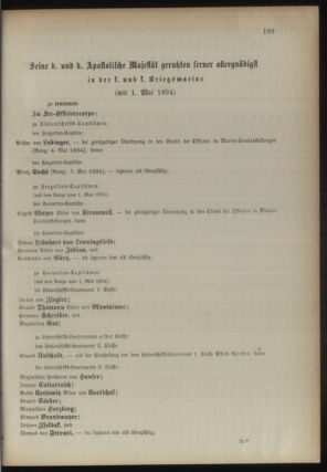 Kaiserlich-königliches Armee-Verordnungsblatt: Personal-Angelegenheiten 18940429 Seite: 95