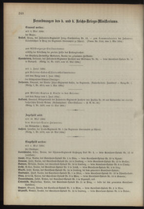 Kaiserlich-königliches Armee-Verordnungsblatt: Personal-Angelegenheiten 18940512 Seite: 28