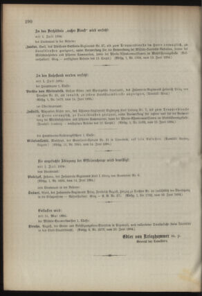 Kaiserlich-königliches Armee-Verordnungsblatt: Personal-Angelegenheiten 18940621 Seite: 6