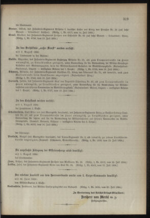 Kaiserlich-königliches Armee-Verordnungsblatt: Personal-Angelegenheiten 18940721 Seite: 7