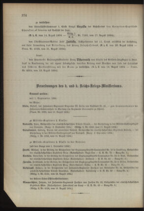 Kaiserlich-königliches Armee-Verordnungsblatt: Personal-Angelegenheiten 18940822 Seite: 2