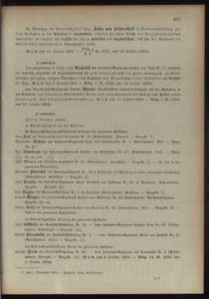 Kaiserlich-königliches Armee-Verordnungsblatt: Personal-Angelegenheiten 18941013 Seite: 3