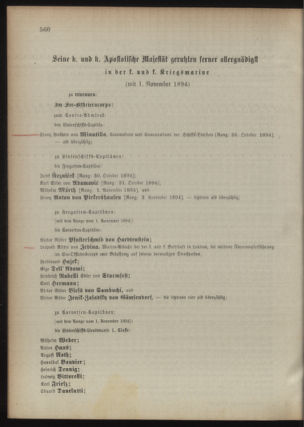 Kaiserlich-königliches Armee-Verordnungsblatt: Personal-Angelegenheiten 18941029 Seite: 86