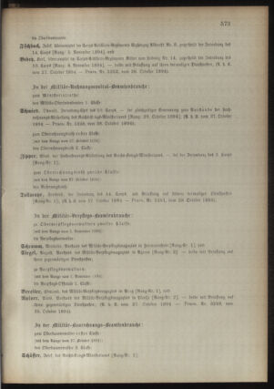 Kaiserlich-königliches Armee-Verordnungsblatt: Personal-Angelegenheiten 18941029 Seite: 99