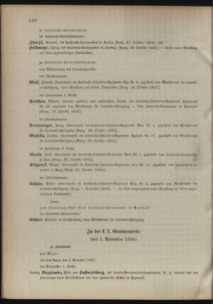 Kaiserlich-königliches Armee-Verordnungsblatt: Personal-Angelegenheiten 18941114 Seite: 18