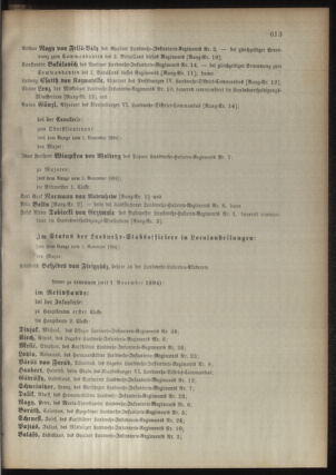 Kaiserlich-königliches Armee-Verordnungsblatt: Personal-Angelegenheiten 18941114 Seite: 21