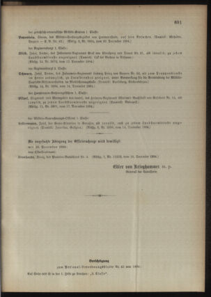 Kaiserlich-königliches Armee-Verordnungsblatt: Personal-Angelegenheiten 18941222 Seite: 7