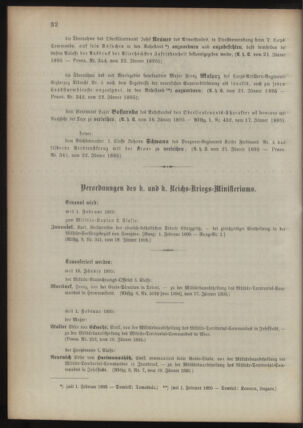 Kaiserlich-königliches Armee-Verordnungsblatt: Personal-Angelegenheiten 18950123 Seite: 2