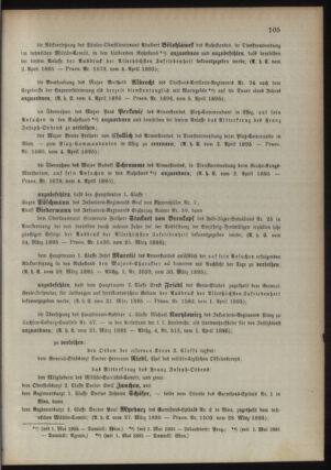 Kaiserlich-königliches Armee-Verordnungsblatt: Personal-Angelegenheiten 18950405 Seite: 5