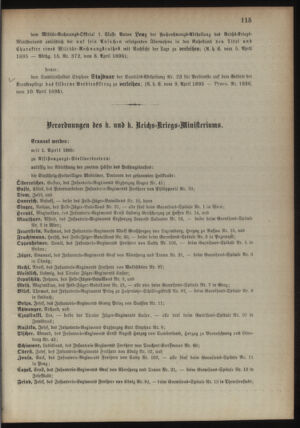 Kaiserlich-königliches Armee-Verordnungsblatt: Personal-Angelegenheiten 18950411 Seite: 3