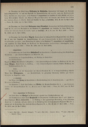 Kaiserlich-königliches Armee-Verordnungsblatt: Personal-Angelegenheiten 18950420 Seite: 3