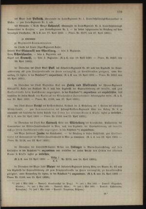 Kaiserlich-königliches Armee-Verordnungsblatt: Personal-Angelegenheiten 18950428 Seite: 3