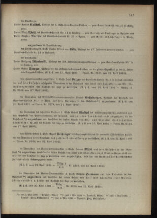 Kaiserlich-königliches Armee-Verordnungsblatt: Personal-Angelegenheiten 18950428 Seite: 7