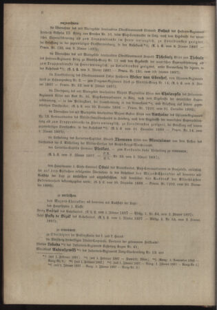 Kaiserlich-königliches Armee-Verordnungsblatt: Personal-Angelegenheiten 18970112 Seite: 8