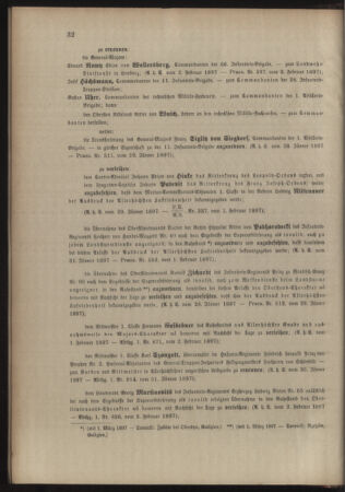 Kaiserlich-königliches Armee-Verordnungsblatt: Personal-Angelegenheiten 18970204 Seite: 2